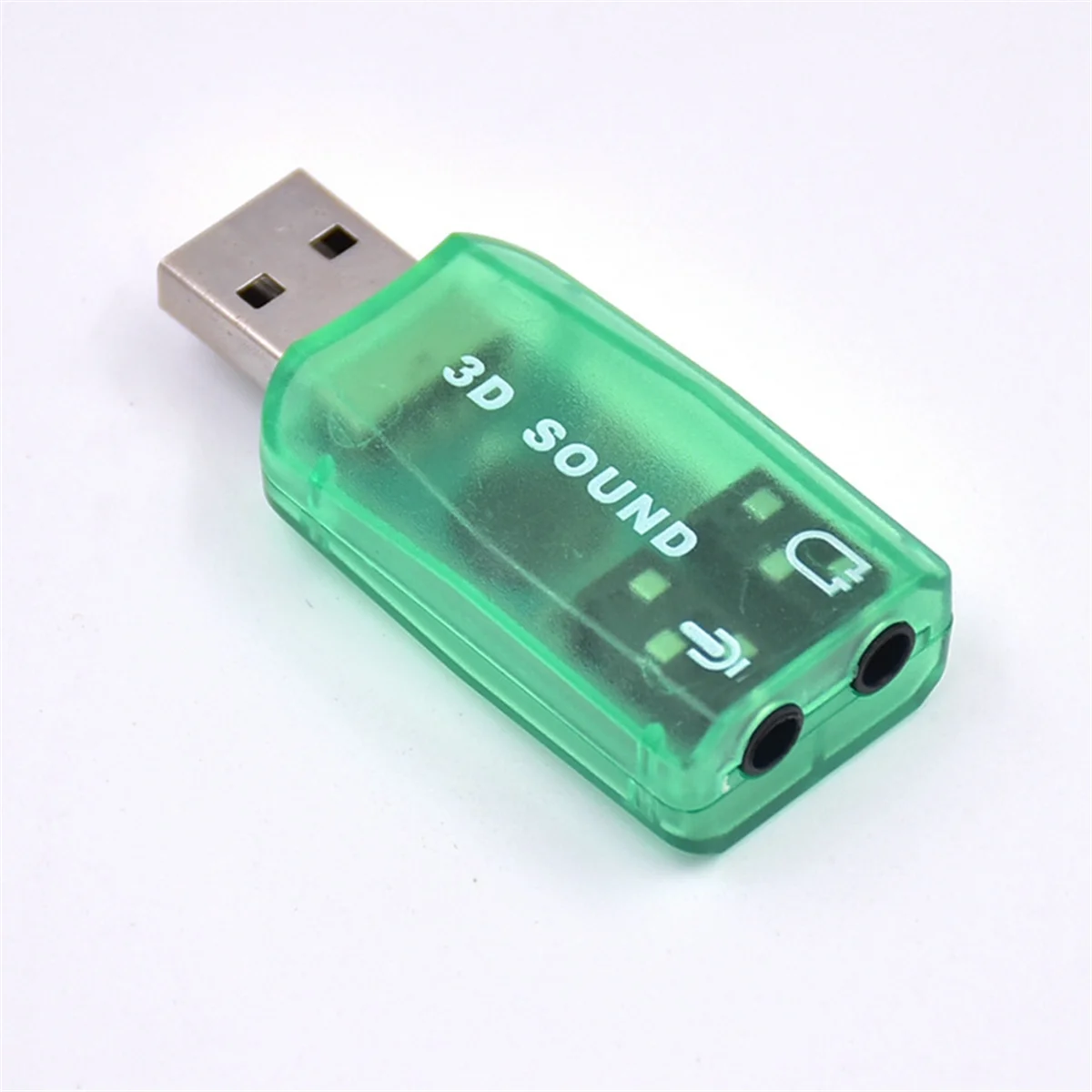 USB Sound Card External Sound Card USB to 3.5Mm Stereo Audio Adapter for Win 7 8 Android Speaker Laptop Headset