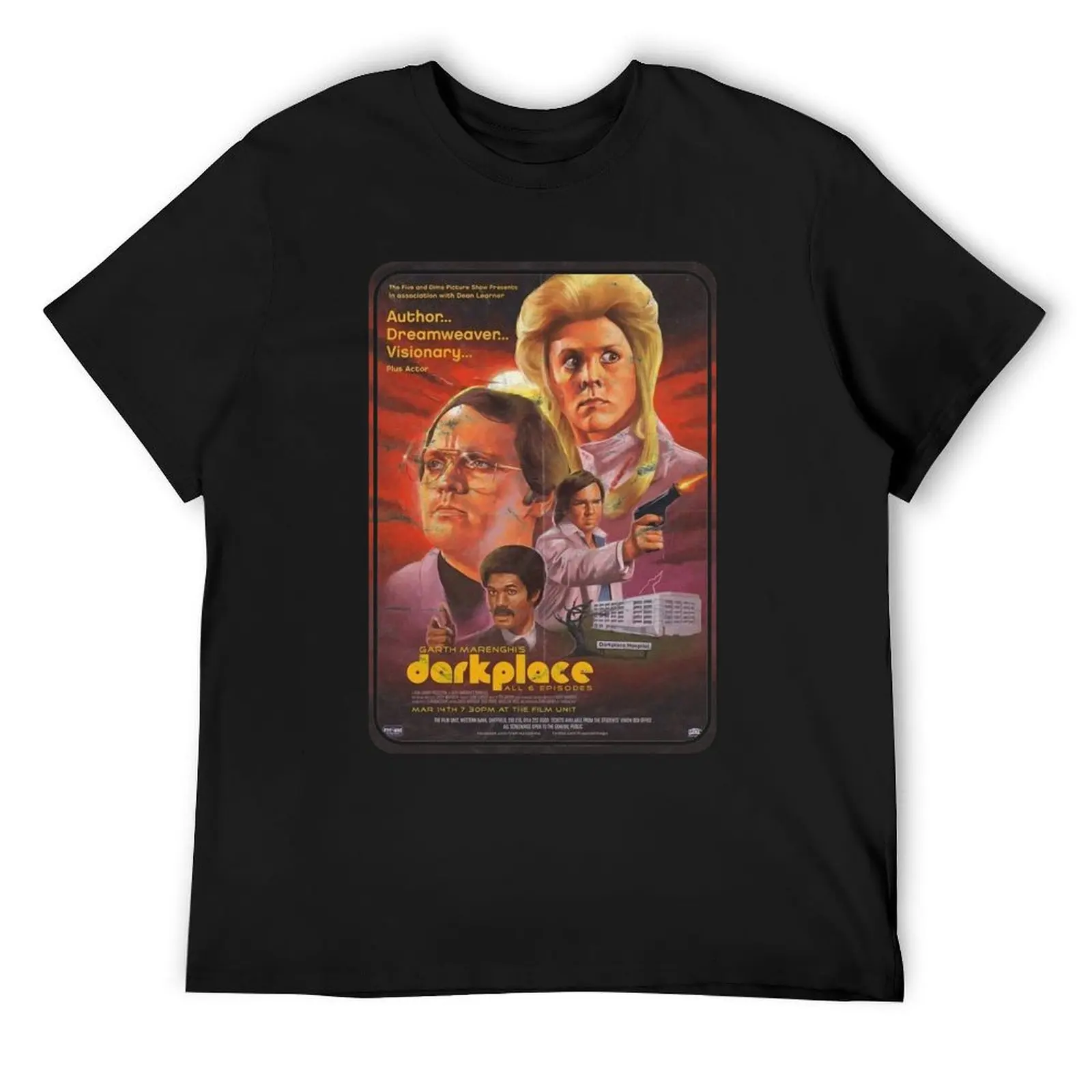 

Garth Marenghi - Darkplace (distressed design) T-Shirt Short sleeve tee anime clothes shirts graphic tees mens t shirt