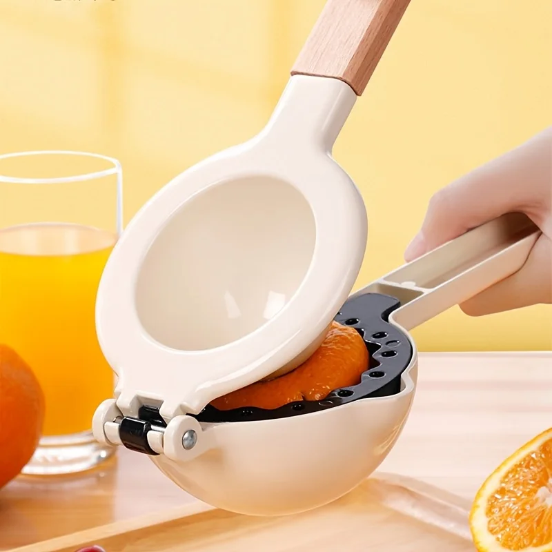 

Heavy-Duty Manual Juicer with Hand Press - Citrus Fruit Juicer for Oranges, Lemons, Grapefruits - Compact, Easy-Clean Design