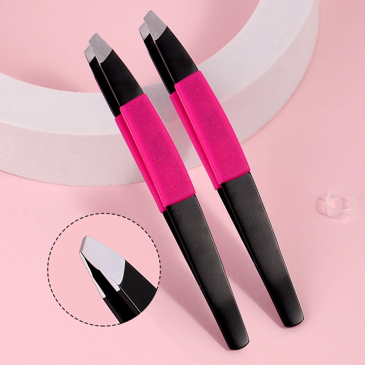 2 個の多機能ステンレス鋼眉毛クリップ/プライヤー、ひげの毛、眉毛トリミングツール、男性と女性に適しています