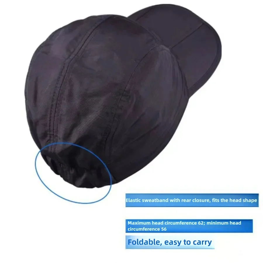 Waterproof Full Back Close UV-Resistant Fitted UPF 50+ Stretch Elastic Cap Hat New Trucker Men Women Dad Baseball Sun Visor Era
