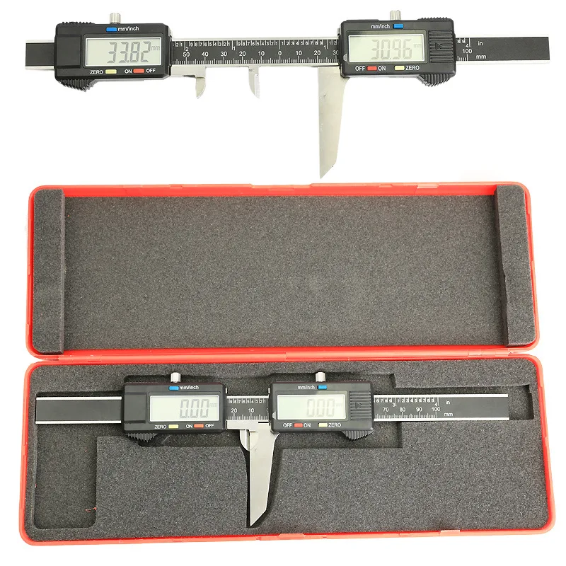 Groove symmetry measuring instrument Keyway width digital caliper, double lower claws 0-100mm shaft diameter 0-40mm groove width