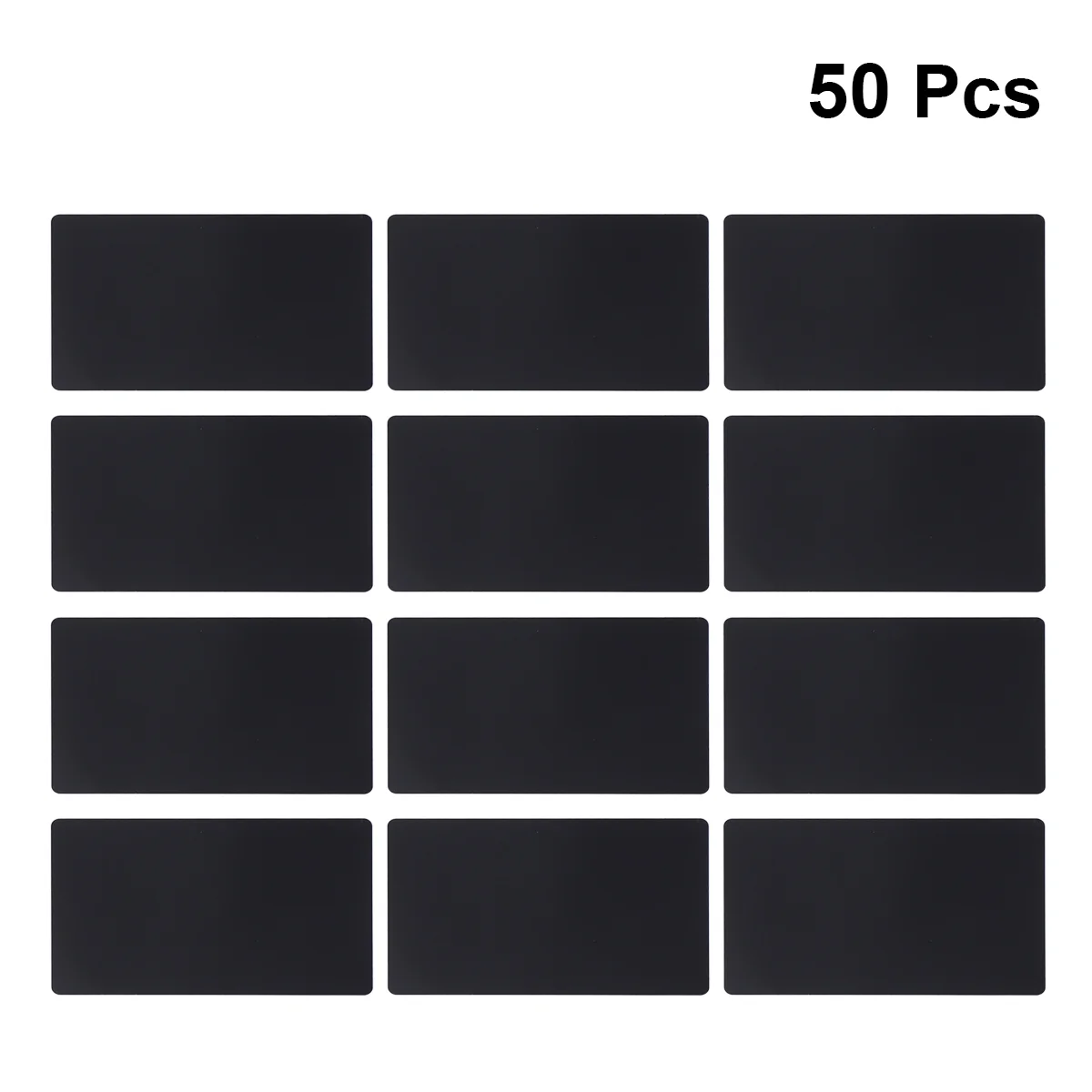 50 Pcs DIY Name Card Engraver Business Stainless Steel Color Blank