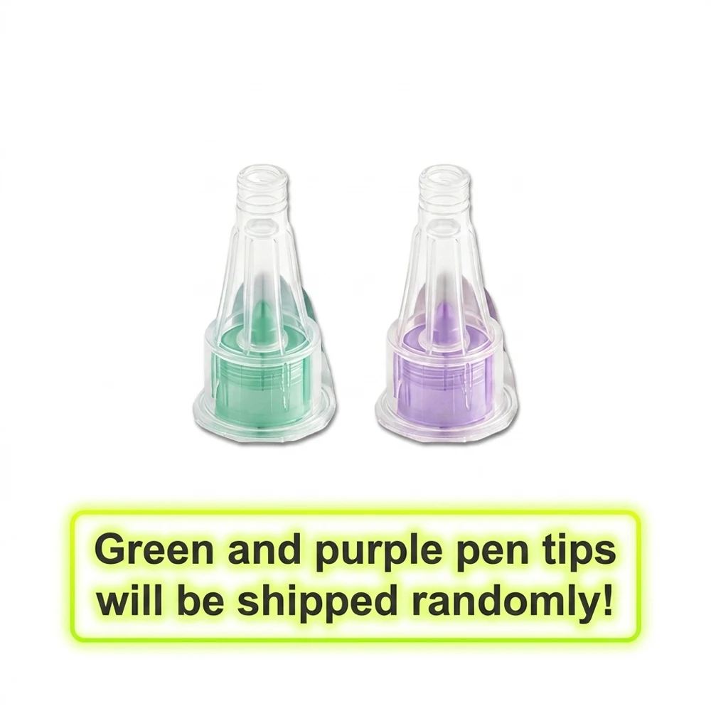 4/5/6/8mm Insulin Pen Tips, 100PCS Ultra Fine Tip for Injection, Sterile Pen Tip Compatible with Most Diabetes Pen, Single-Use