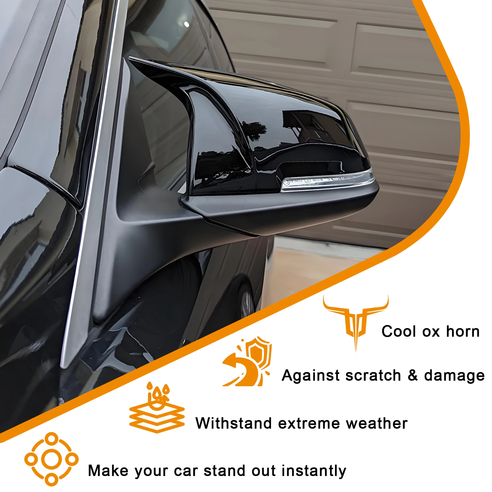 ل BMW F20 F21 F22 F23 F30 F32 F33 F36 F36 F87 M2 X1 الجناح غطاء مرآة الباب مرآة الرؤية الخلفية غطاء الخارجي مرآة السيارة اكسسوارات