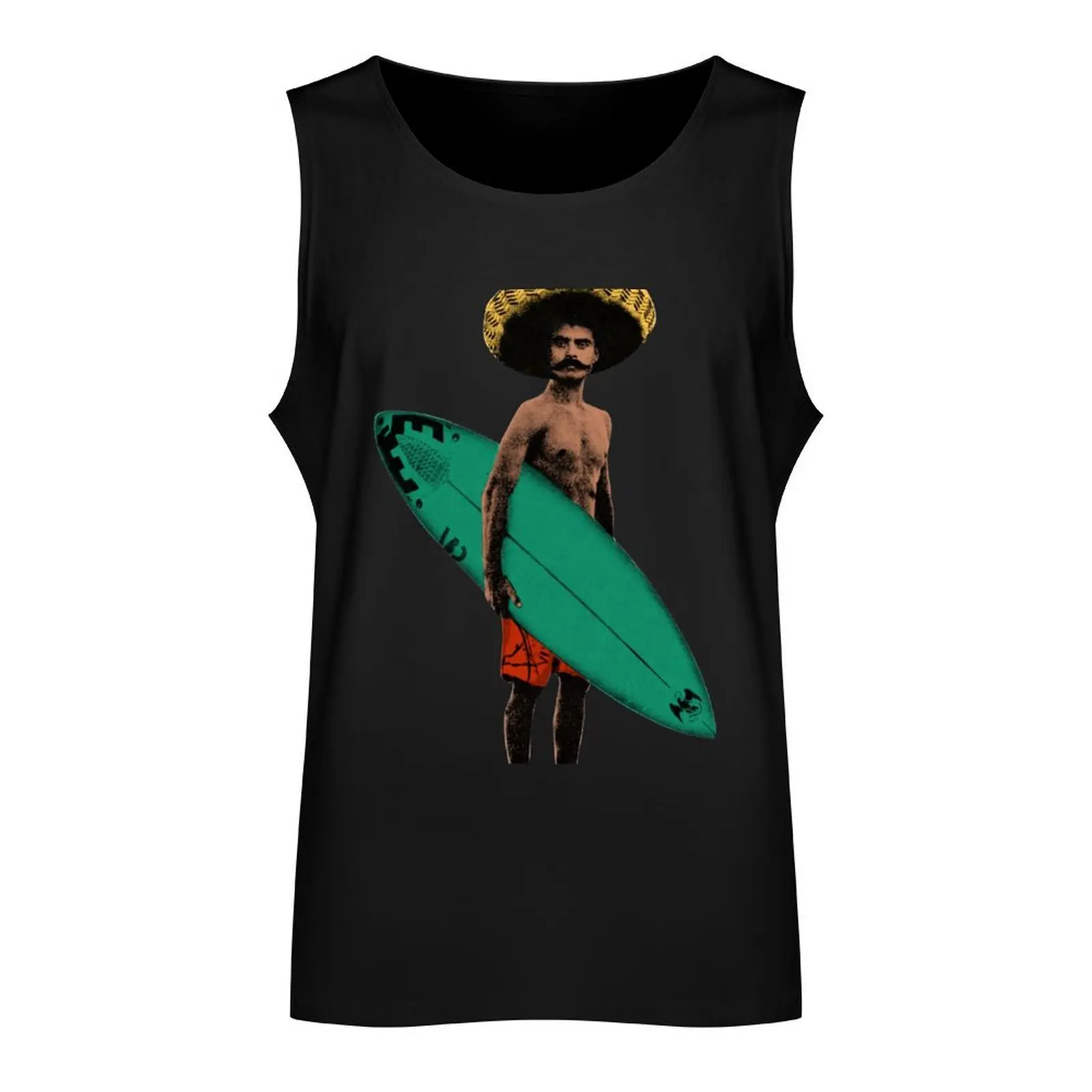 Zapata Surfer - Colorized 1 Tank Top Sleeveless men basketball clothing vest for men anime gym