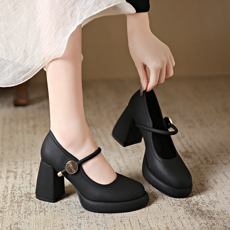 Size 34-43 Sexy Extreme Block High Heels Shoes for Dress Model Party Wedding 2025 Shallow Thick Bottom Platform Pumps