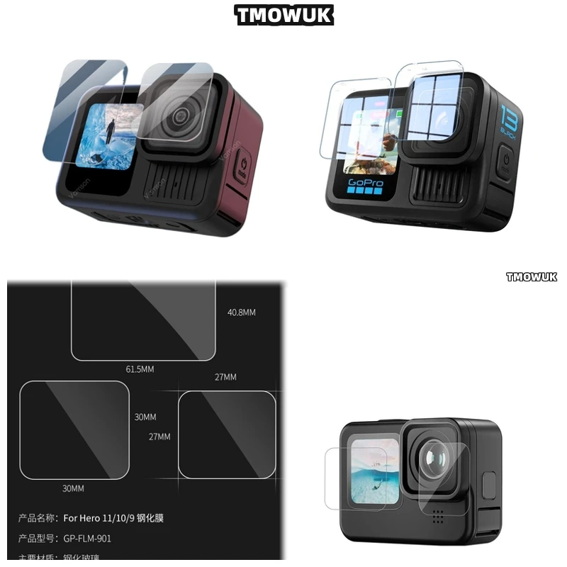 

For GoPro Hero 13 Sleek Design Tempered Glass Shield