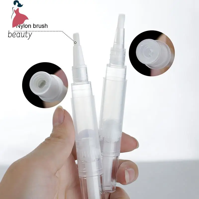 5ML pustej długopis z pędzlem do wielokrotnego napełniania butelki z lakierem do paznokci na balsam farba do dekoracji paznokci tusz do rzęs olejki kosmetyczka podróżna butelki