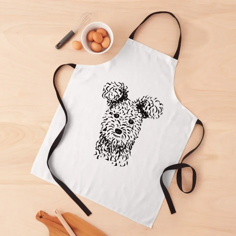 

Pumi (Black and White) Apron Kitchen Tools Accessories kindergarten teacher Apron