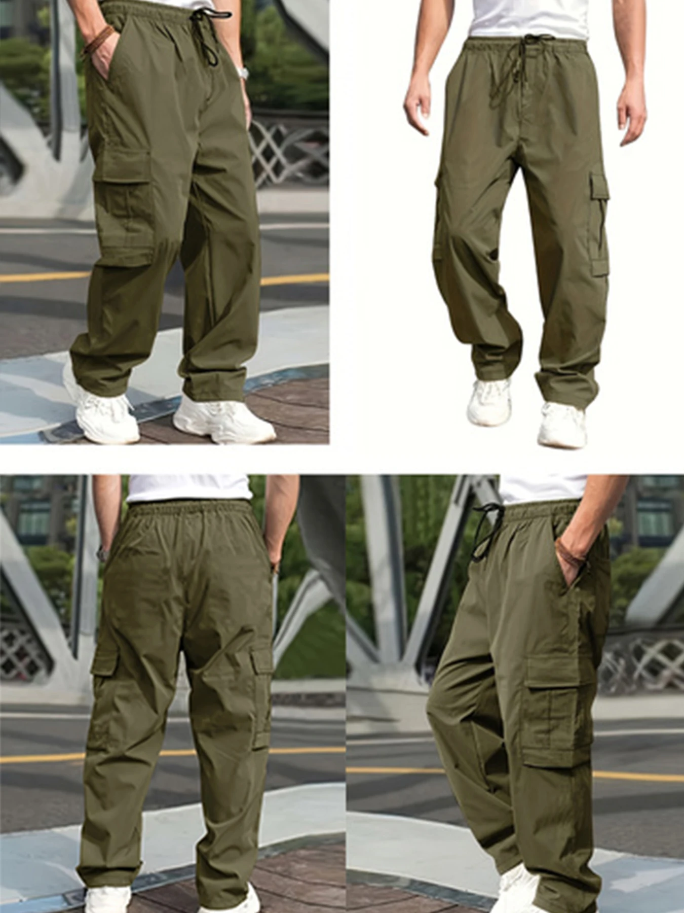 Men\'s New Fall Pants Men\'s Casual Pants Multi-pocket Cargo Pants