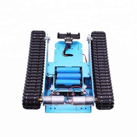 Yahboom DIY G1 Educational Blue Tank Smart Robot Track Car Kit For Smartduino R3 With Link Tracking Module