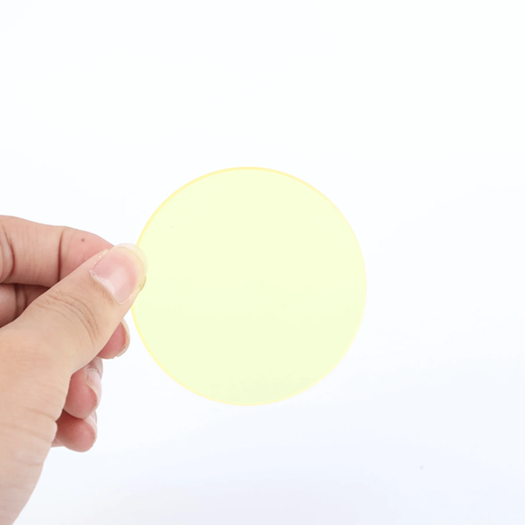 

20pcs Total Size Diameter 111mm And Thickness 2mm Round 450nm Long Pass Yellow Color Filter Glass Type JB450