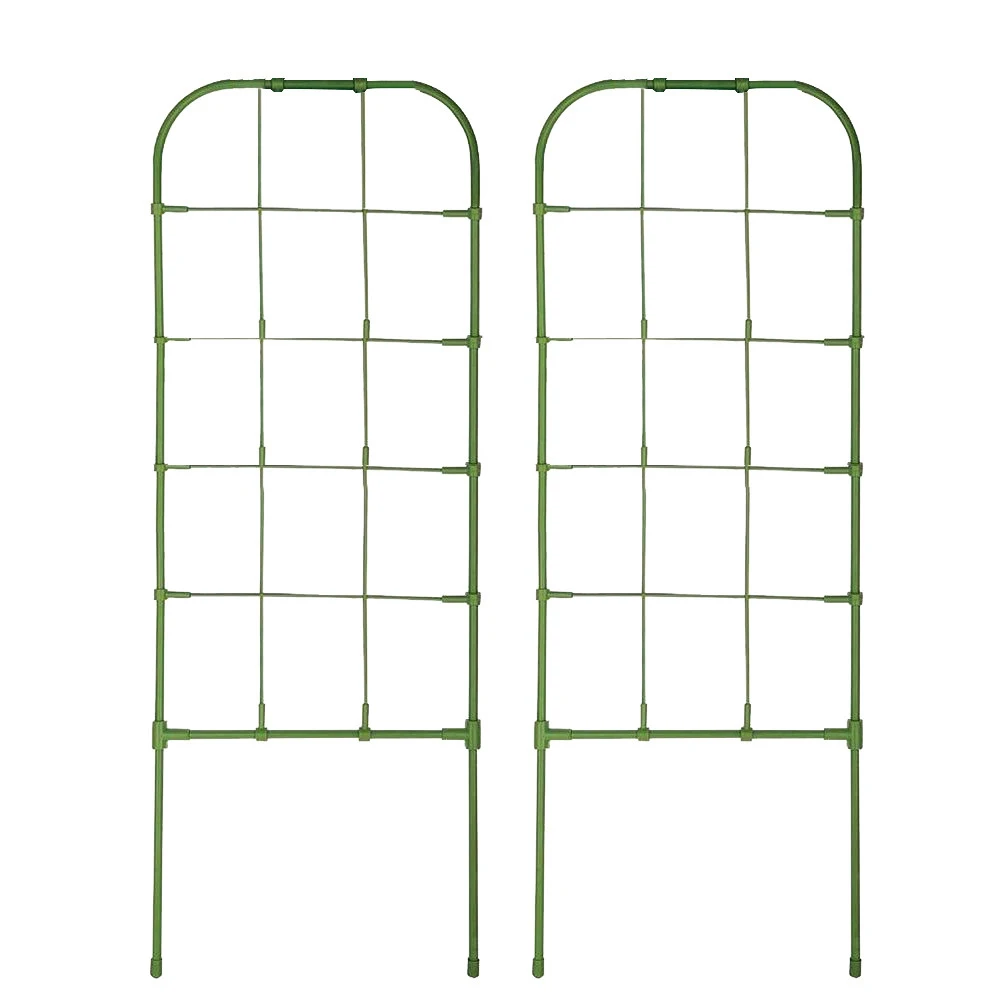 1 Pair Green Trellis Anti-rust Plants Climbing Support Frame Flower Screen