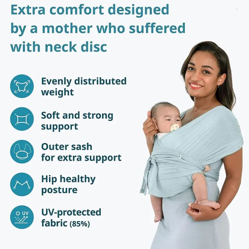 Lightweight Kangaroo Shoulder Strap For Infants Breathable Sling Wrap Perfect For Newborn Shower Gift Hands Free Baby Carrier