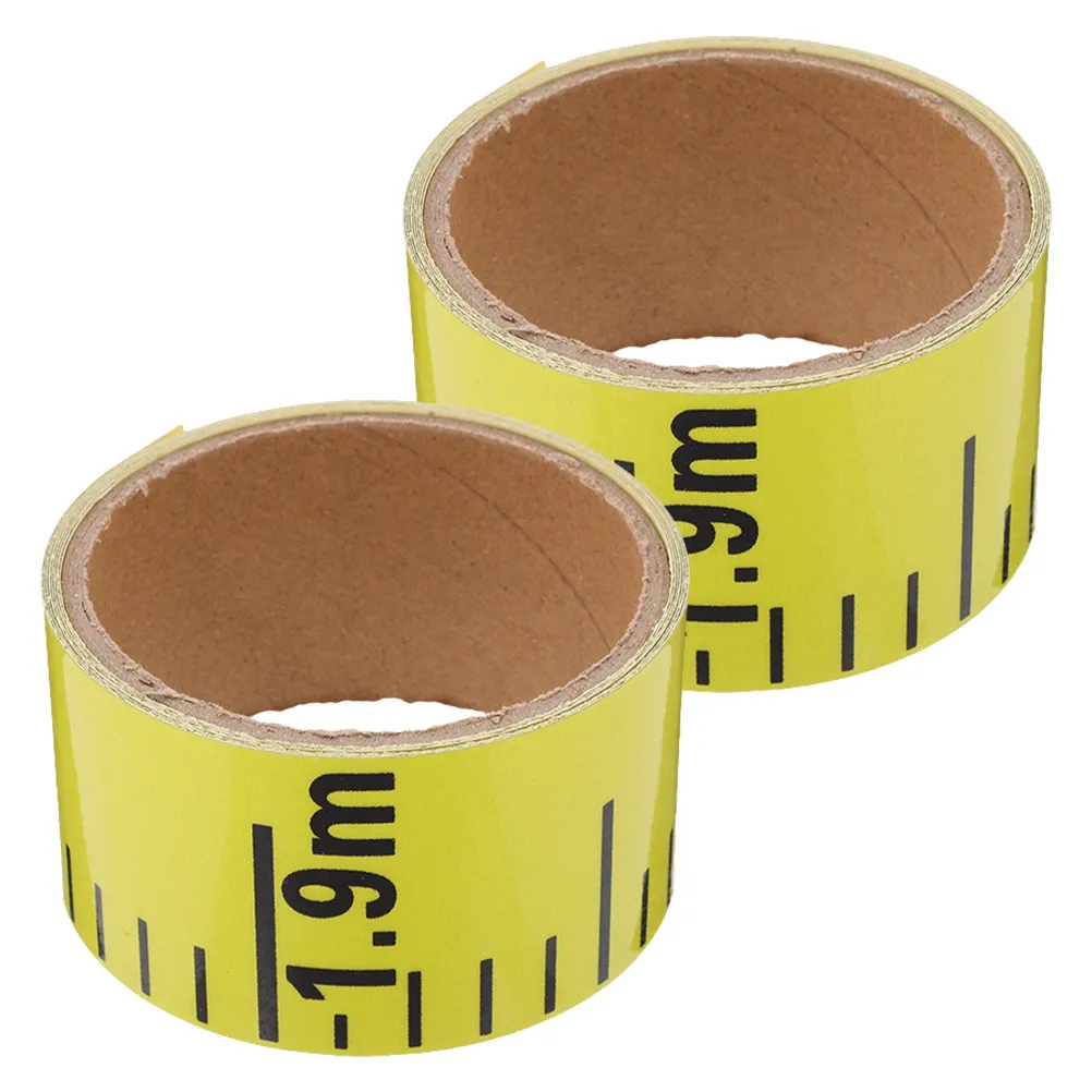 2Pcs Water Level Ruler Sticker High Precision Self Adhesive Waterproof Water Tank Pool Level Measuring Decal Accessory
