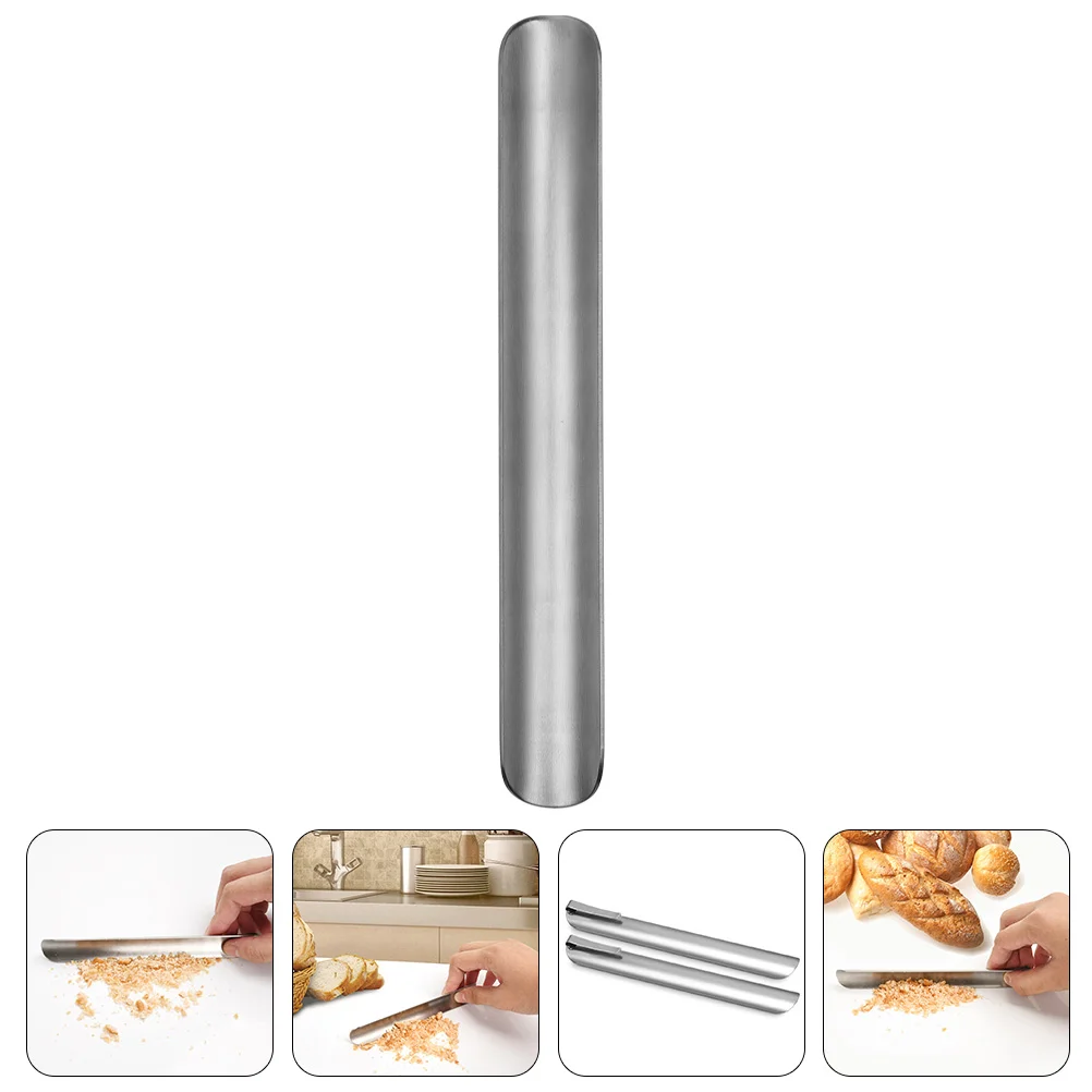 Cake Tool Crumb Cleaner Crumb Sweepers Stainless Steel Bread Crumb Scraper Kitchen Restaurant Portable Crumber Cleaning Tool