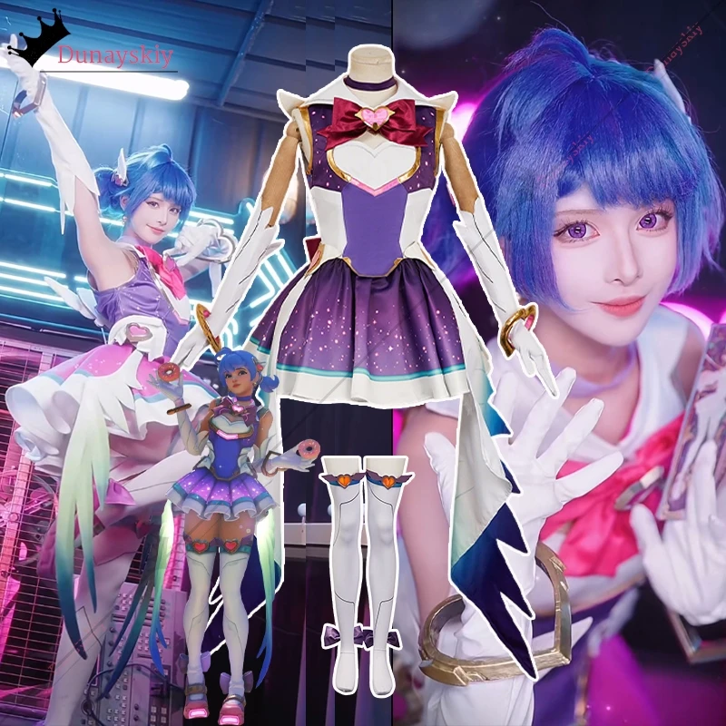 

Anime Game Watchh2 Costume Kiriko Cosplay Costume Magic Girls Fantasia Sailor Suits Y2K Sweet Kawaii Lolita Uniform Wigs Suit