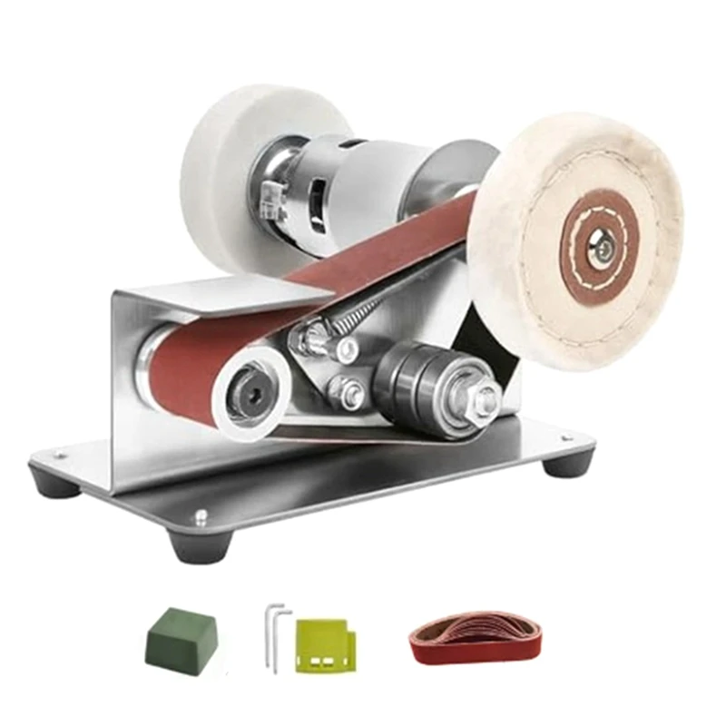 

ABMR-Belt Sander,Adjustable Speed Electric Knife Sharpener,15 Degree Belt Grinder,Power Belt Sander For Woodworking