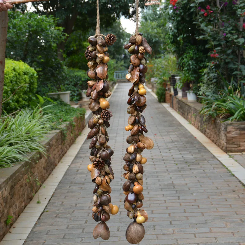 

Natural Gourd Pendant, Bumper Harvest, Fruit String, Feng Shui To Attract Wealth, Zheng Zhai Home Furnishing, Living Room Store,