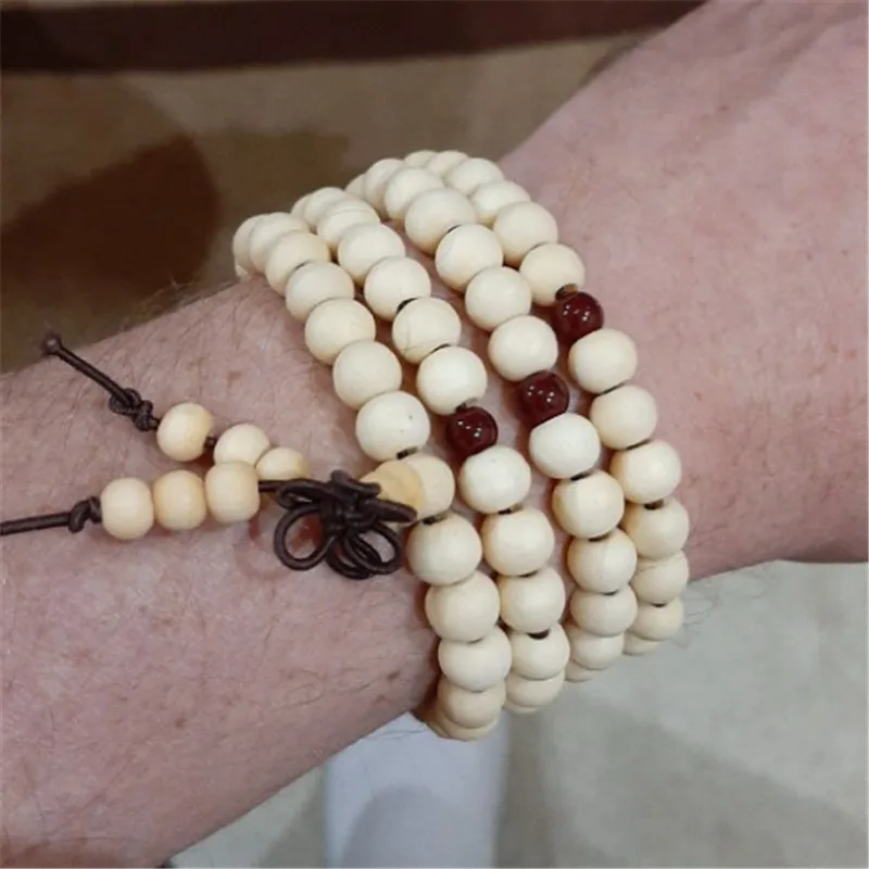 Vietnamese Agarwood Bracelet Incense 108 Beads 6-mm Prayer Beads Meditation Bracelets Men Jewelry Wood Wristband Bracelets 0300