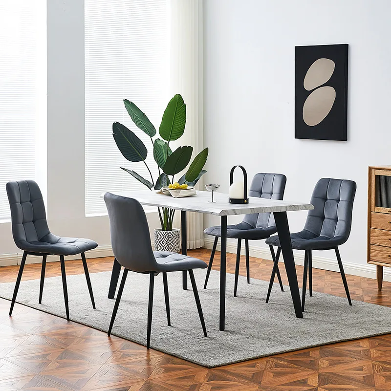 Nordic Dining Chair Single Table and Chair Casual Dining Room Living Room Bar Backrest Leisure Chair New Dining Room