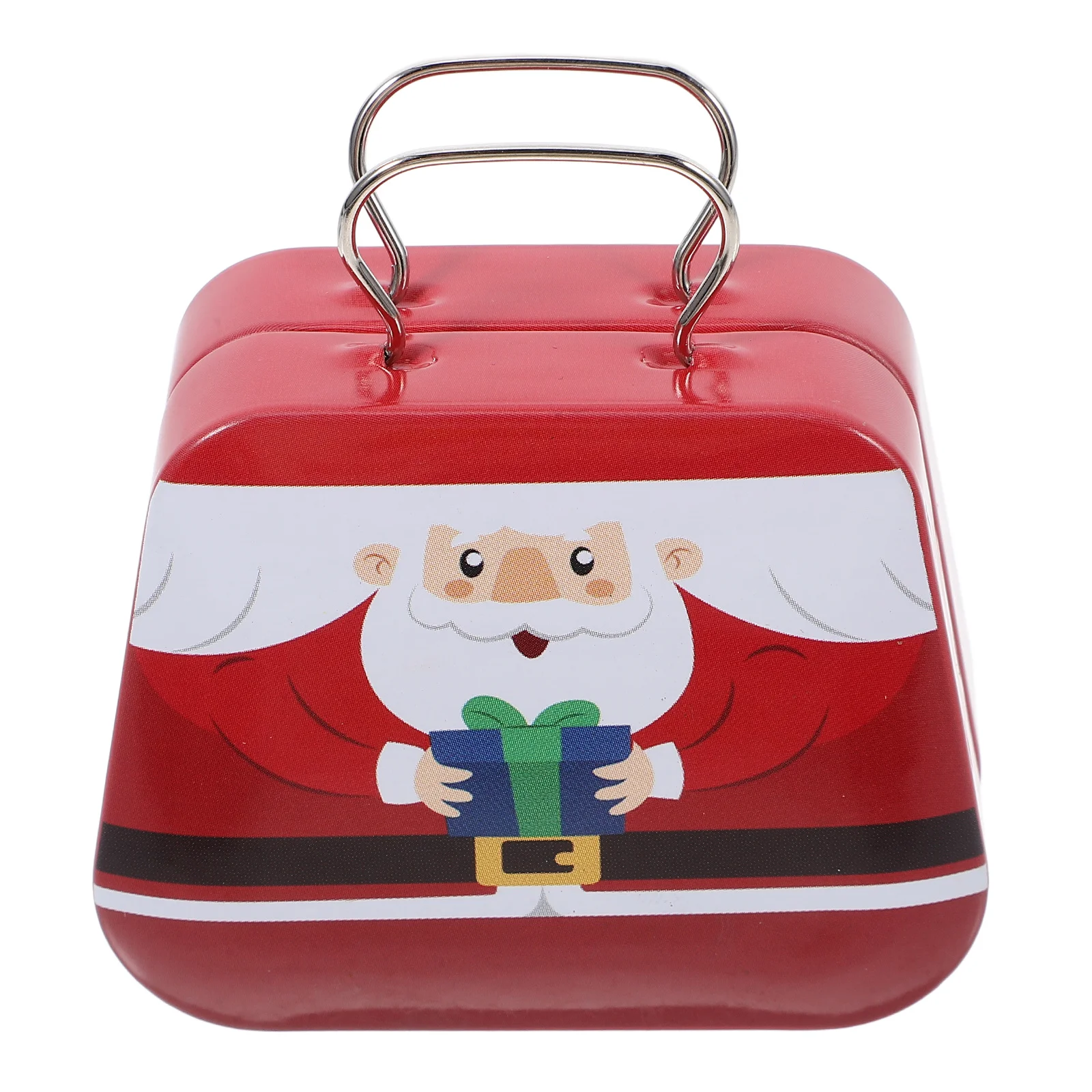 

Portable Christmas Candy Box Tinplate Mini Handheld Exquisite Design Round Tins Holiday Biscuit Storage Sweet Jar Gift Idea