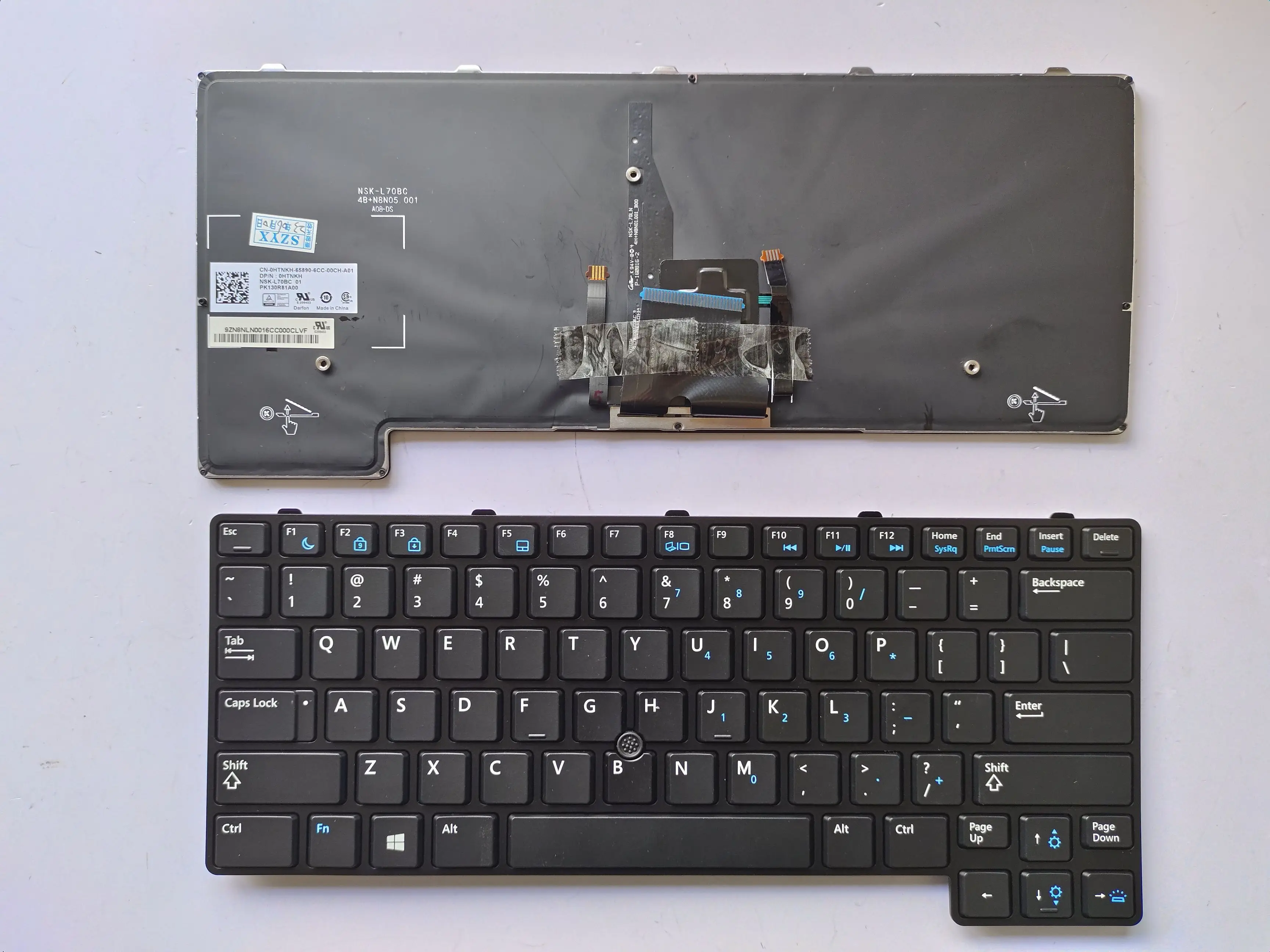 New Replacement Keyboard Laptop For DELL E6430U BLACK FRAME BLACK With Point Backlit US US Layout