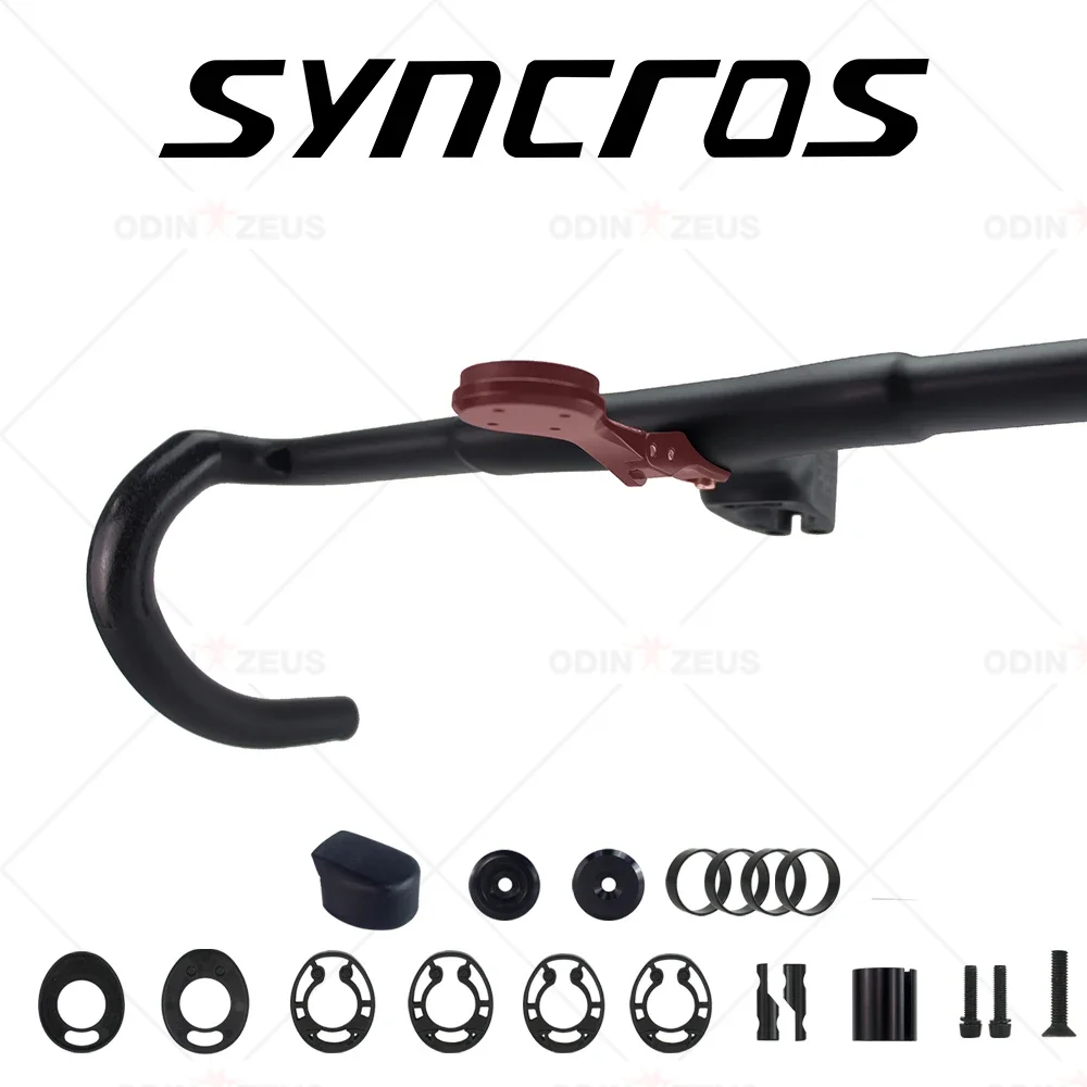 Syncros  carbon handlebar Internal Cable Routing Road Bicycle Handlebar  Carbon Integrated Gravel Cockpit Di2 Gravel Handlebar