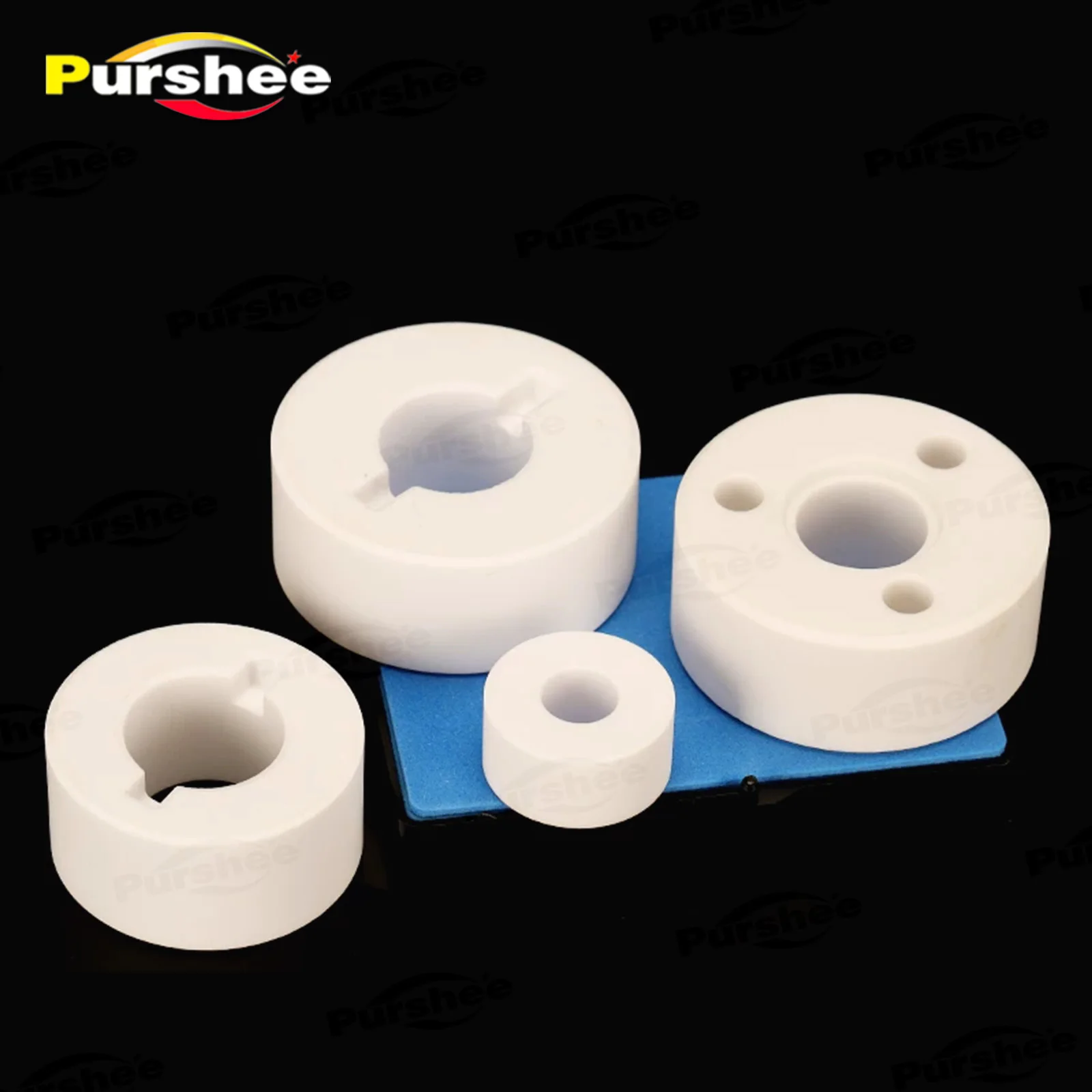 95% Alumina Ceramic Roller High Temperature Wheel Industrial Kiln Roller Wheel for Lithium Battery Sintering Furnace