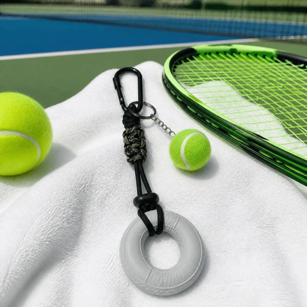 Soft Squeezable Material Grip Strength Trainer Compact Lightweight Creative Design Fidget Keychain Hand Finger Exercise