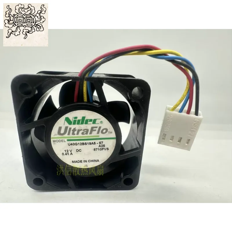

Ltsf For Nidec U40G12BS19A5-57 DC 12V 0.41A 40x40x20mm 4-Wire Server Cooling Fan