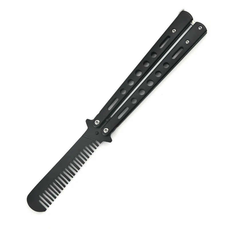 Portable Butterfly Training Knife Foldable Trainer Pocket Flail Knife Uncut Blade Butterfly Comb For Training Tool ﻿ image 2