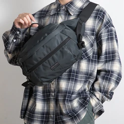 Men's Crossbody Chest Pack Large Capacity Messenger Shoulder Bag for Male Travel Outdoor Waist Bag Oxford Sling Backpack