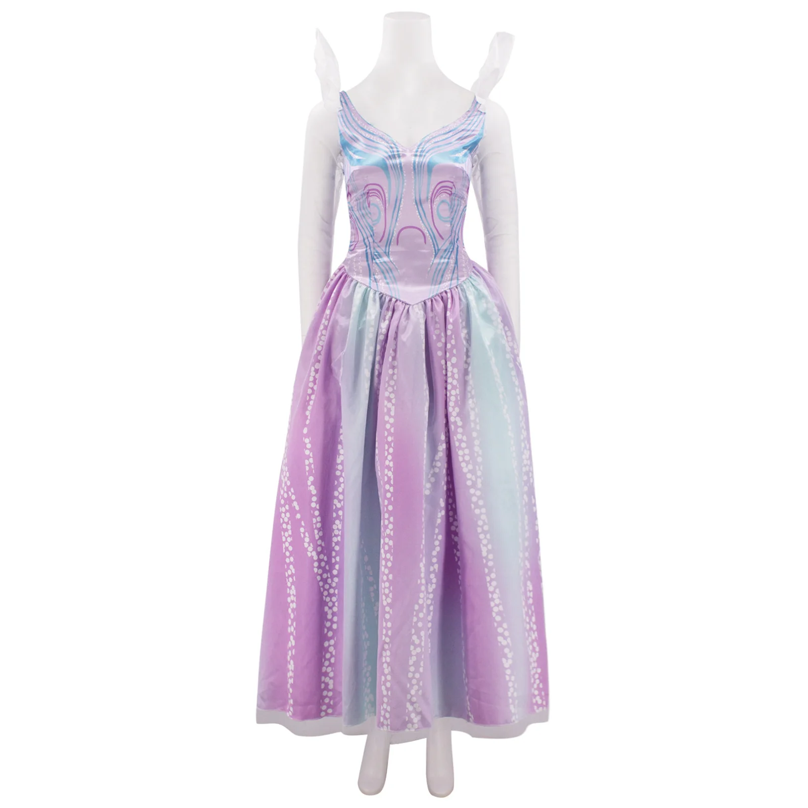 Film Hexe Glinda Cosplay Kostüm Weibliche Rosa Laser Kleid Dance Performance Outfit Halloween Karneval Party Uniform