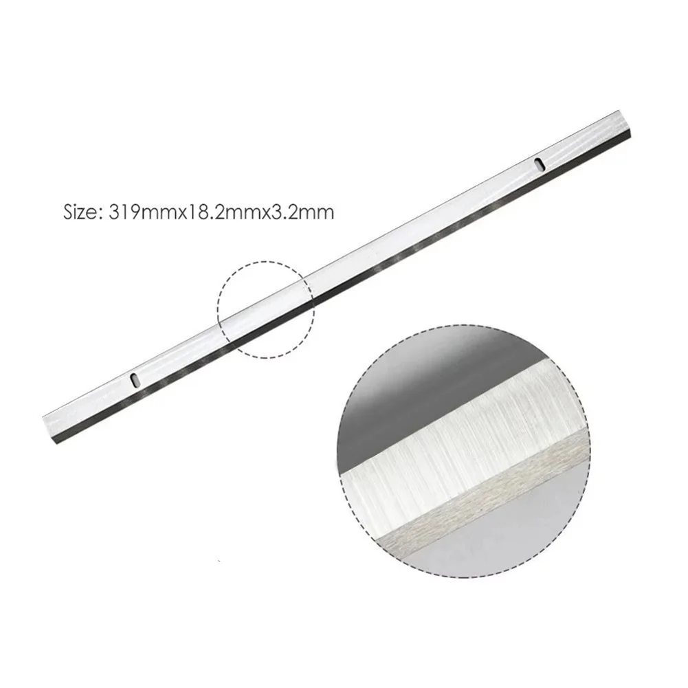 2Pcs 319x18.2x3.2mm Planer Blade Knives HSS Single Edge Planer Cutting Tool For JET JWP-12 COBRA GMC Ryobi AP13 MA1931 CT-340