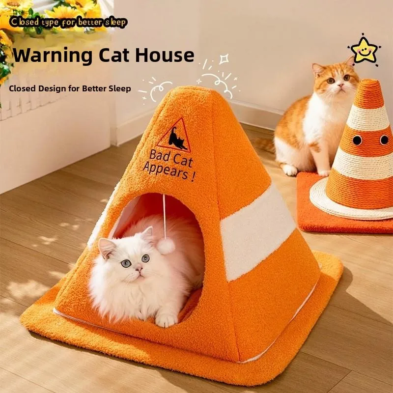 

Warmth And Safety House for Kittens All Seasons Enclosed Style Pet House Winter Insulation Tent Dog House