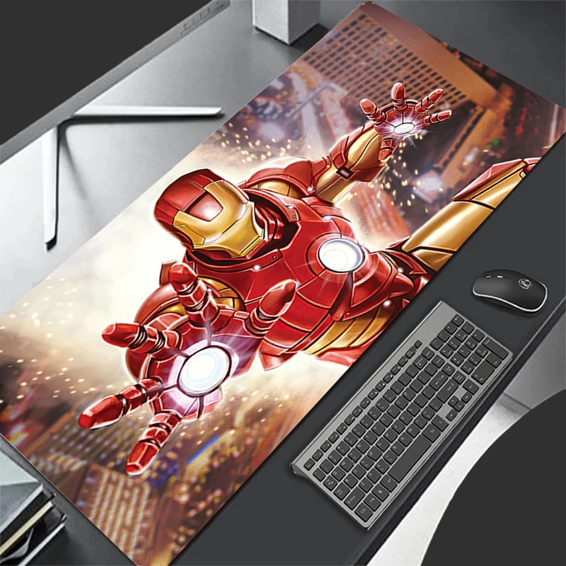 

Large Gaming Mousepad Iron Man Cool Gifts HD Mousepads Desk Pads PC Keyboard Mats Table Rug 900x400 Grande Computer Mousepad