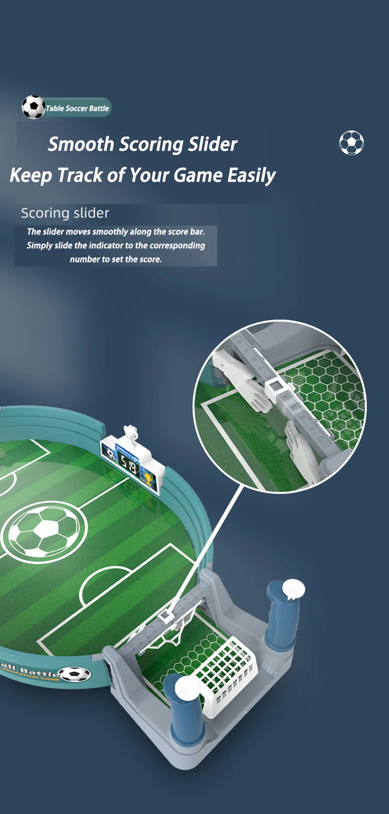 Children's Desktop Football Table Game,Tabletop Soccer Battle for Kids, Educational Parent-Child Game Gift for Boys Girls