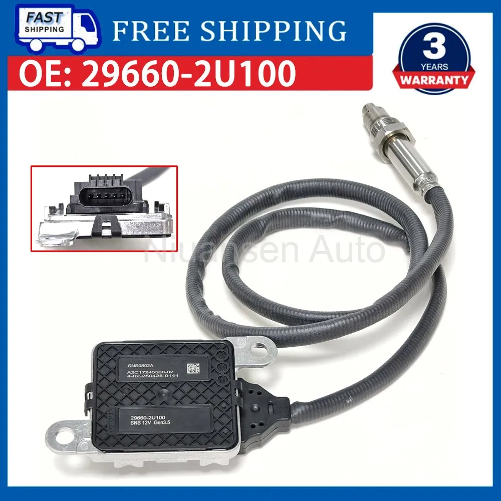 High Quality Car Nitrogen Oxide Sensor NOx Oxygen Sensor 296602U100 29660-2U100 SNS0802A For Hyundai Kia CEED III 1.6 CRDI 2018