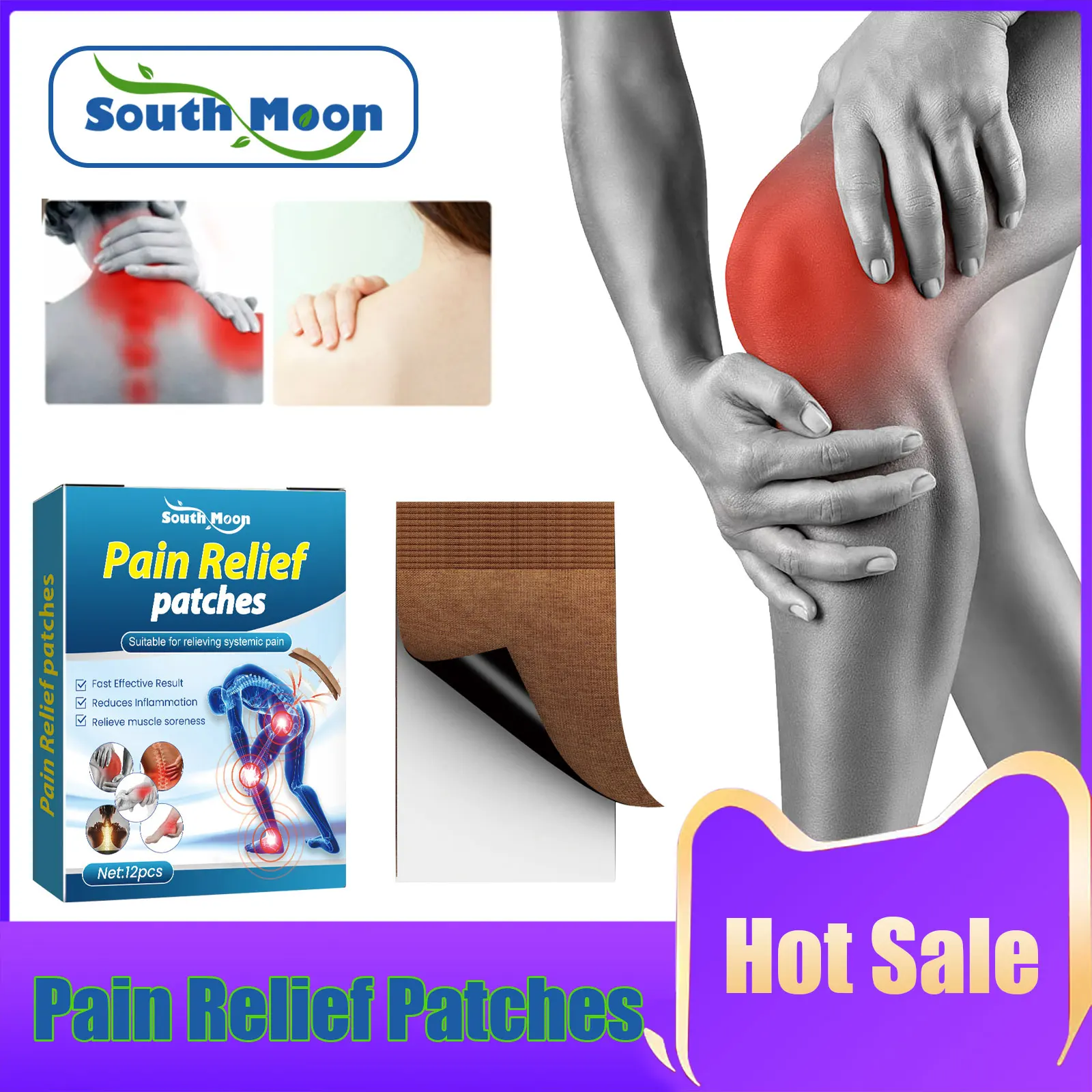 

Muscle Soreness Relief Patch Relieve Knee Strain Ache Medical Plaster Rheumatoid Arthritis Analgesic Joint Pain Care Sticker