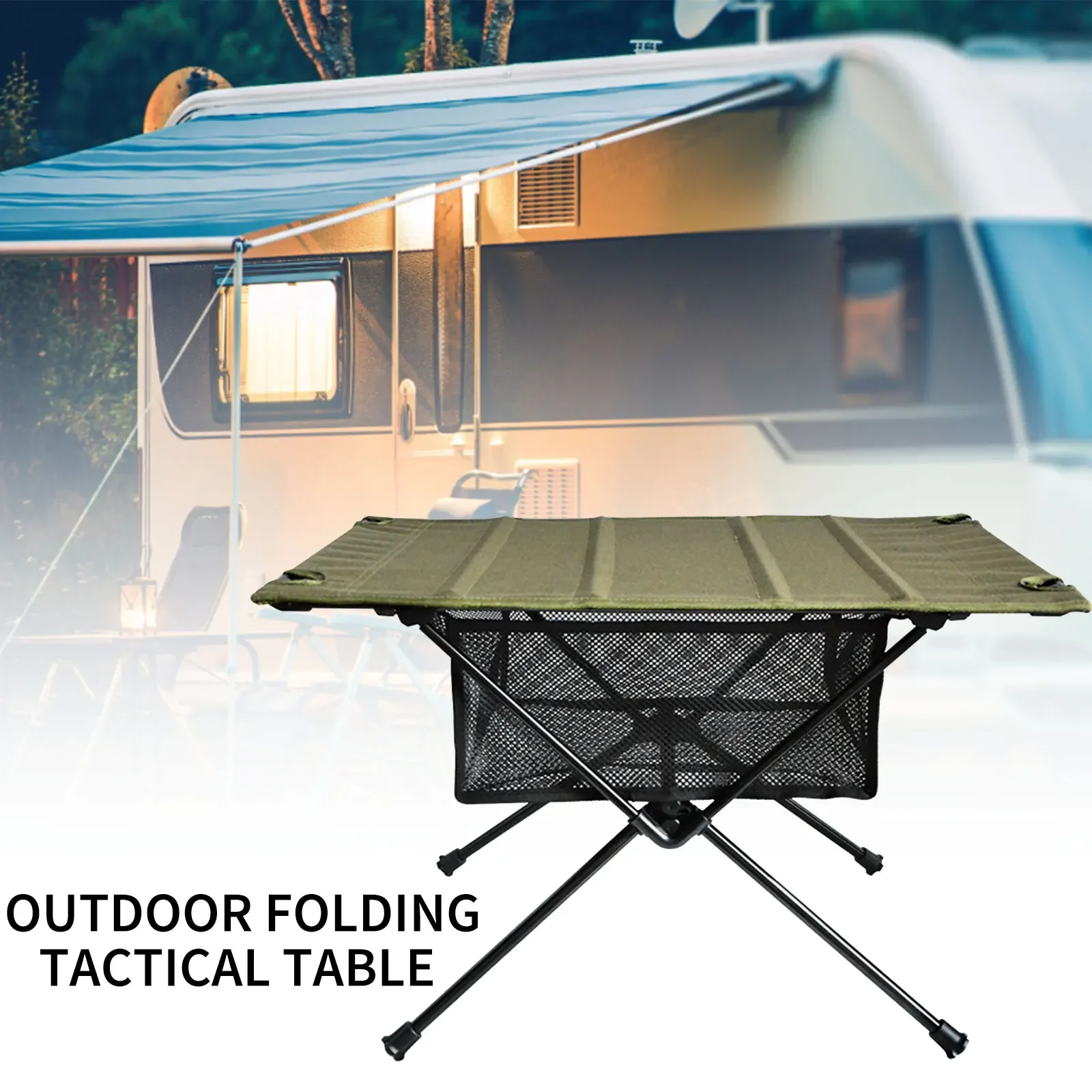 

Outdoor Desk Storage Bag Folding Table Net Bag Under Desk Portable Lightweight Foldable Desk Holder Bag for Barbecue Hiking