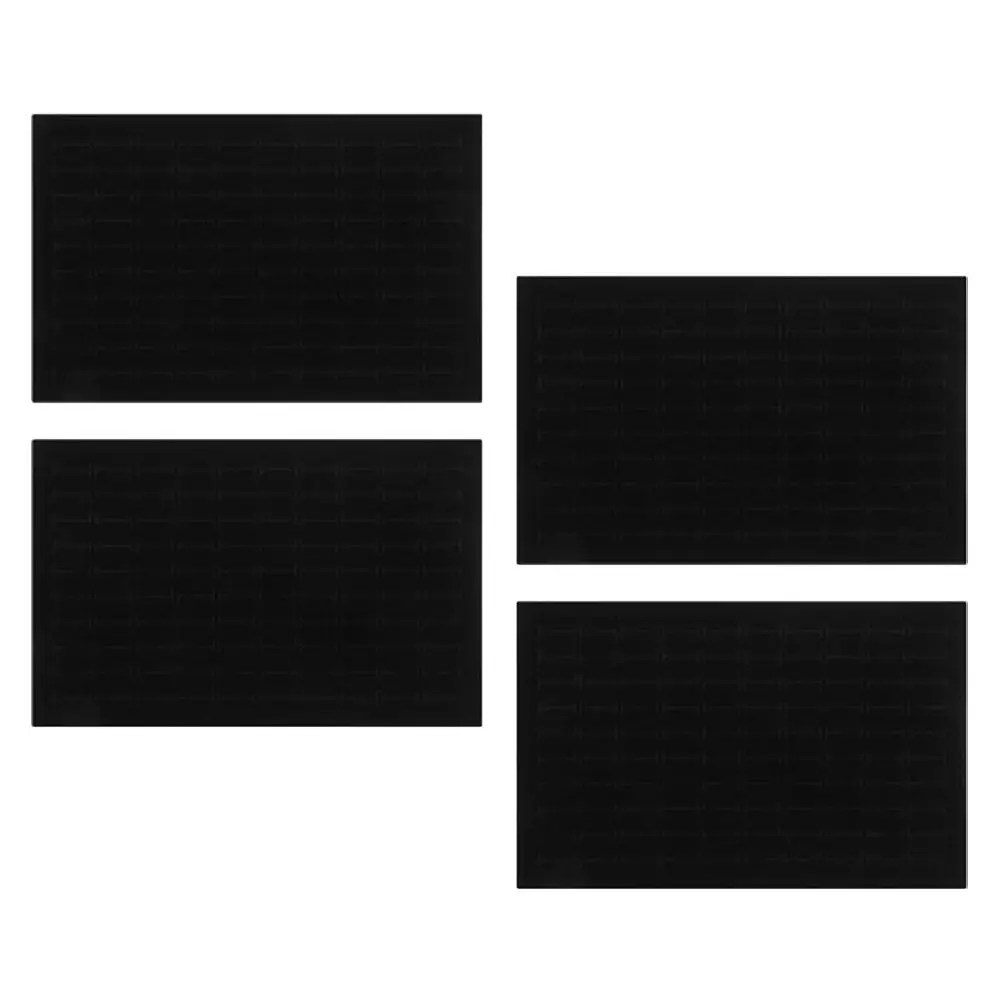 

Набор из 4 черных губчатых вкладышей для коробок с кольцами, для хранения и демонстрации аксессуаров для нейл-арта и ювелирных изделий, защитный лоток-подушка для витрин