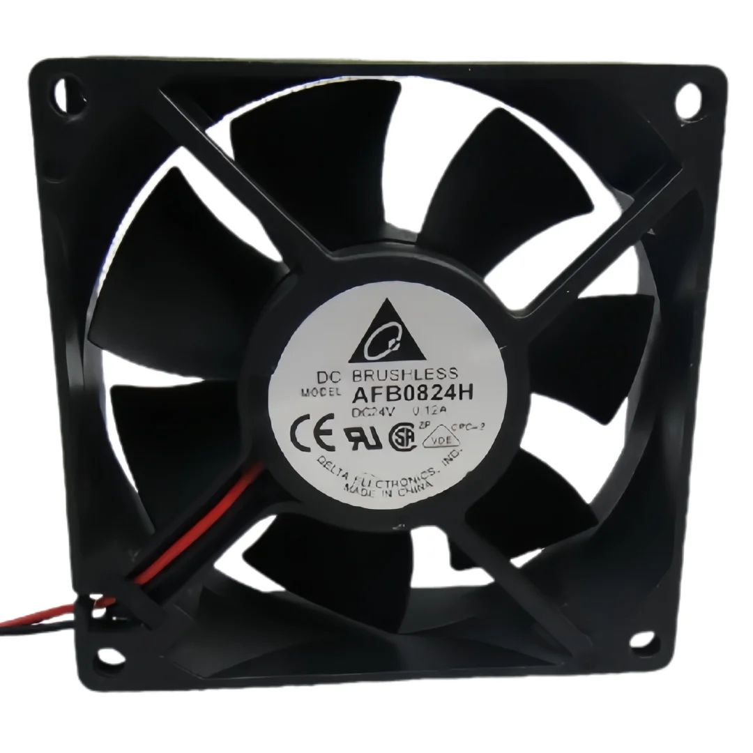 Delta-Ventilateur de refroidissement pour PC, dissipateur thermique, onduleur, PSU, serveur, AFB0824H, 80x80x25mm, DC 24V, 0,12 A, 80mm, 24V, 8025