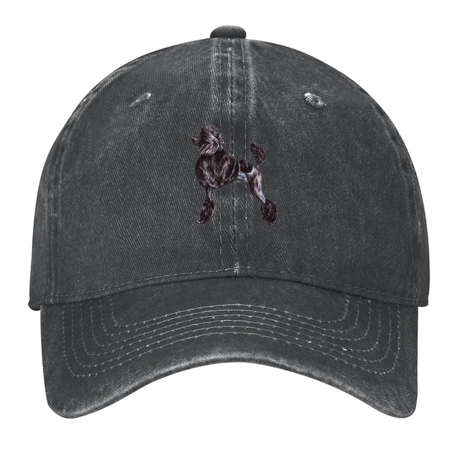 

Black Poodle Show Stack Baseball Cap Funny hats hats on offer western Hat black Men Golf Wear Women's