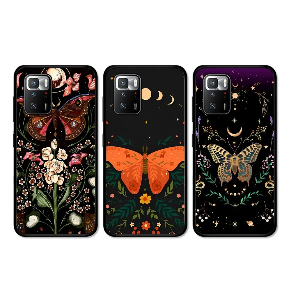 Forest Magical Moth Thistle Phone Case For Redmi 5 6 7 8 9 10 plus pro 6 7 8 9 A GO K20 K30 K40 pro plus F3 Fundas