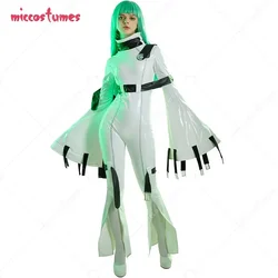 Miccostumes-Disfraz de Anime C para mujer, disfraz de Halloween con gargantilla y medias