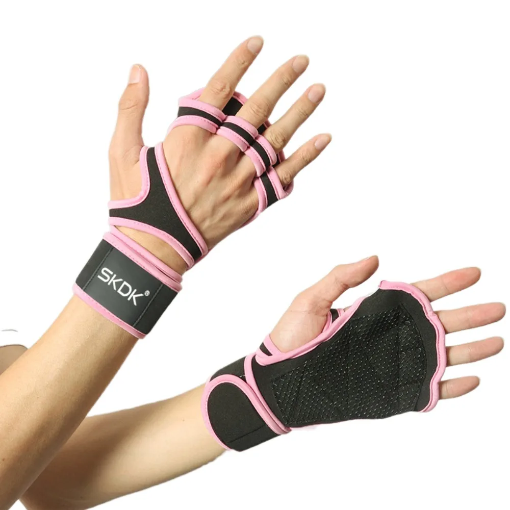 

Thicken Weight Lifting Gloves Non-slip Adjustable Half Finger Workout Gloves Durable Wear-resistant Cycling Motorcycle Gloves