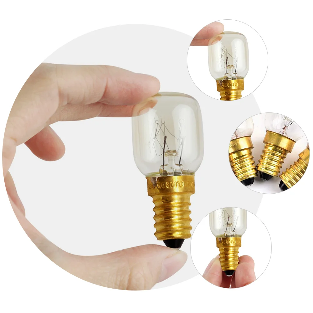 

8Pcs E14 Base Bulbs Heat Resistant 360 Degree Beam Angle Full Brightness No Radiation Refrigerator Bulb