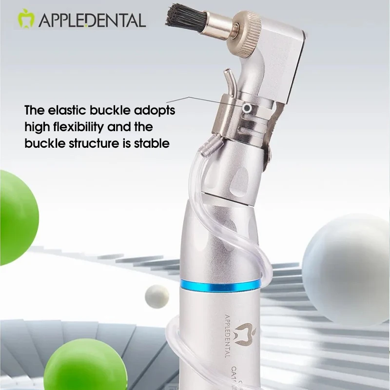 APPLEDENTAL GREEN-L Dental Low-Speed Handpiece Kit External Water Path, Polishing Master, German Bearings, Stable Clip Structure